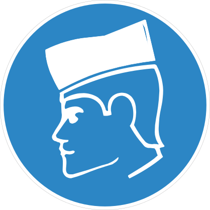 Paper Hat Sign Sticker