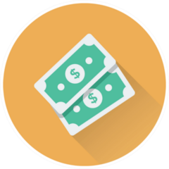 Paper Money Icon Sticker