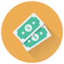 Paper Money Icon Sticker