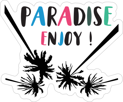 Paradise Enjoy Summer Sticker