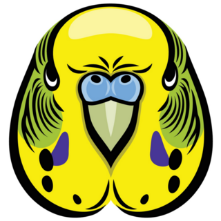 Parakeet Head Sticker