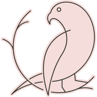 Parakeet Pink Line Sticker