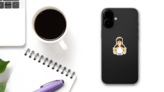 Paranormal Mystical Astrology Fortune Teller Sticker on a Phone (New) example