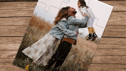 Parents Holding Child 12 Piece Puzzle