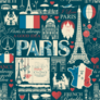 Paris France Pattern Sticker