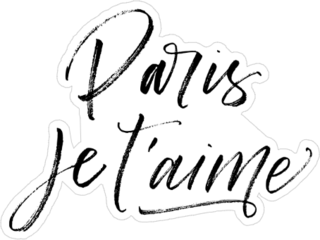 Paris Je Taime Sticker