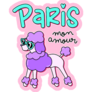 Paris Poodle Sticker