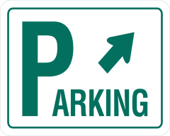 Parking Diagonally Right Sticker