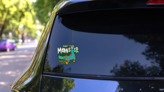 Part Time Monster Alligator Sticker on a Rear Car Window (New) example