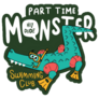 Part Time Monster Alligator Sticker
