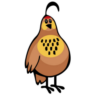 Partridge Funny Cartoon Sticker