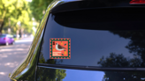 Partridge In The Peartree Sticker on a Rear Car Window (New) example