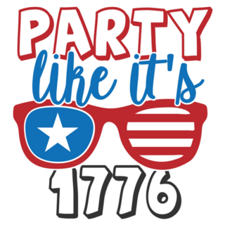 Party Like Its 1776 Patriotic Sticker