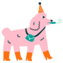 Party Poodle Sticker