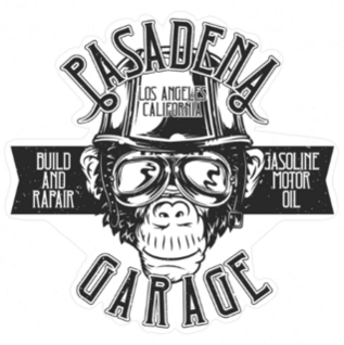 Pasadena Garage Monkey Sticker
