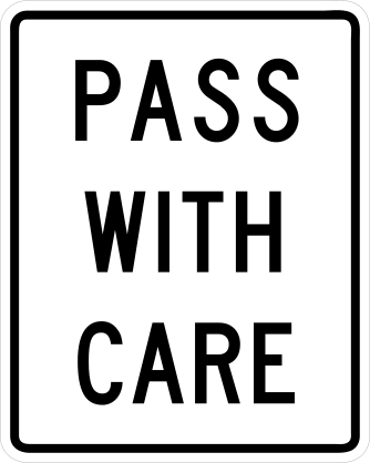 Pass With Care Sticker