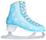 Pastel Blue Figure Skate Sticker