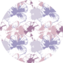 Pastel Seamless Pattern Of Pansies Purple Sticker