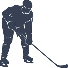Patient Hockey Player Sticker