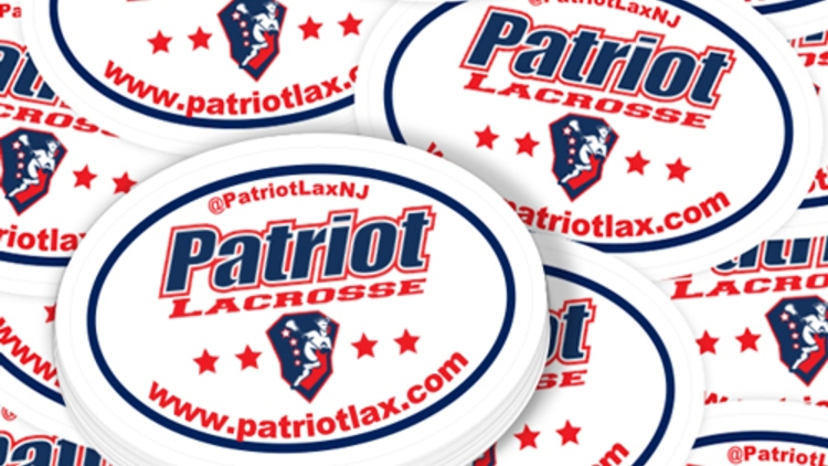 Patriot Lacrosse Custom Oval Stickers