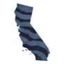 Patriotic Clip Art Denim Zebra Print California Sticker