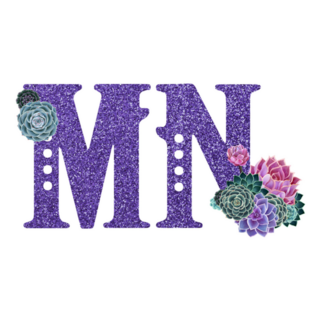 Patriotic Floral Clip State Minnesota Sticker
