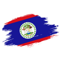 Patriotic Of Belize Flag In Brush Sticker