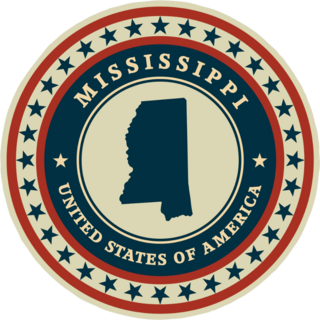 Patriotic Seal of Mississippi Sticker