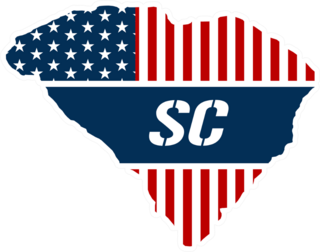 Patriotic South Carolina Sticker
