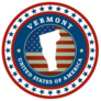 Patriotic Vermont State Sticker
