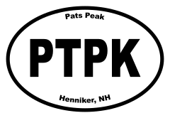 Pats Peak Oval Sticker