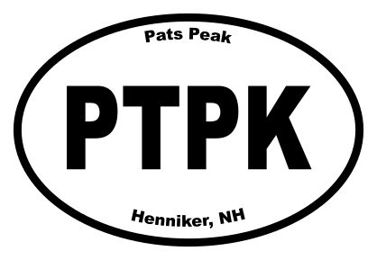 Pats Peak Oval Sticker