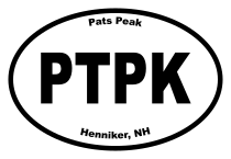 Pats Peak Oval Sticker