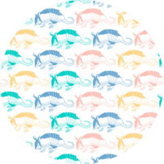 Pattern Animal Armadillo Sticker