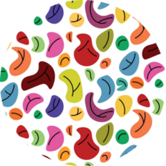 Pattern Bright Spots Rock Climbing Sticker