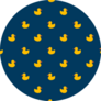 Pattern Ducks On Navy Blue Sticker