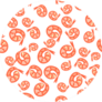 Pattern From Hand Drawn Shrimps Sticker