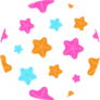 Pattern Of Cute Cartoon Starfish Sticker