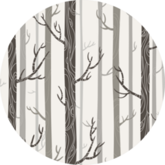 Pattern Of Pine Tree Trunks Illustration Sticker