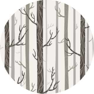 Pattern Of Pine Tree Trunks Illustration Sticker