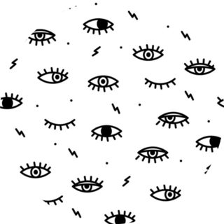 Pattern Of Psychedelic Eyes Sticker