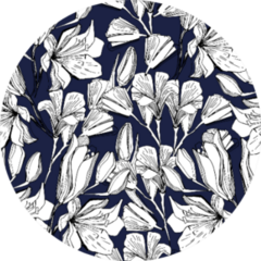 Pattern With Field, Garden Flower Lily Sticker