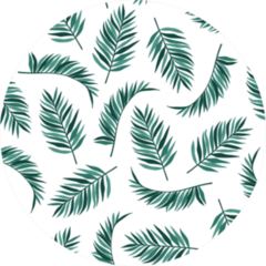 Pattern With Tropical Plants Modern Exotic Sticker