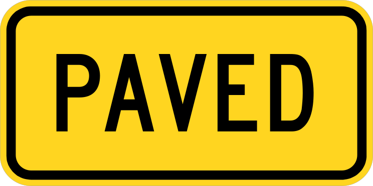 Paved Sticker
