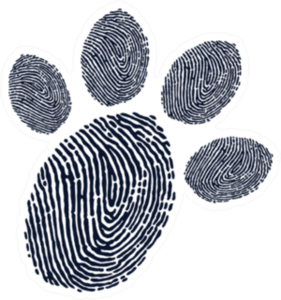 Paw Print Finger Print Design Sticker