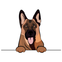 Paws Up German Shepherd Sticker