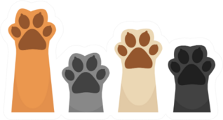 Paws Up Pets Sticker