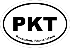 Pawtucket, Rhode Island Oval Stickers