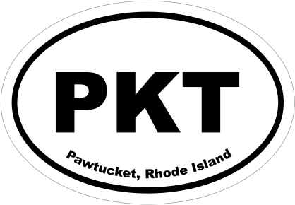 Pawtucket, Rhode Island Oval Stickers