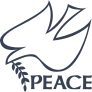 Peace And Dove Bird Sticker